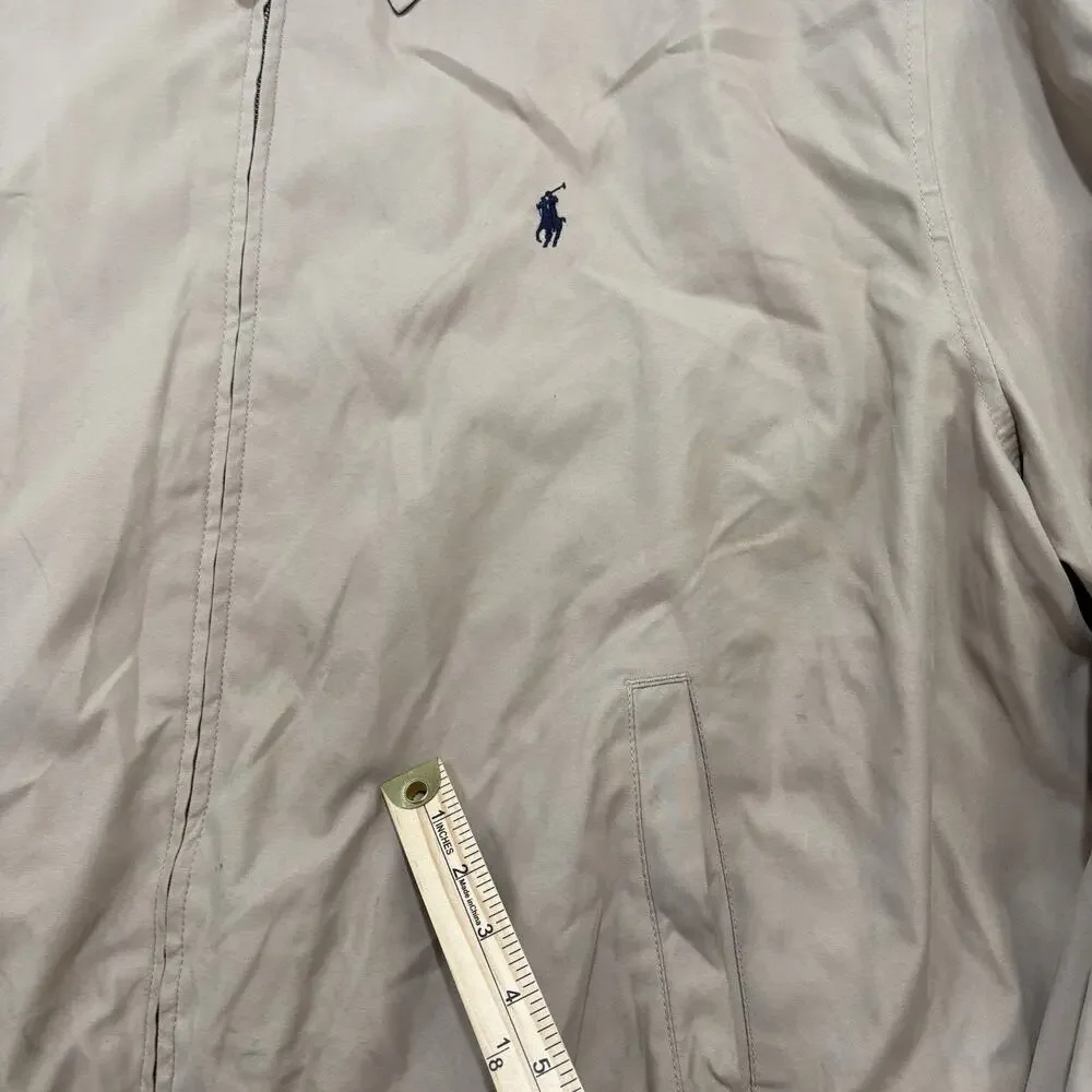 Polo Ralph Lauren Jacket Mens 3XB Khaki Bi-Swing‎ Bomber Plaid Lined Harrington